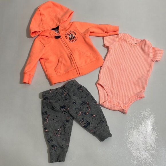 Carters 3 Piece Jacket/Onesie/Pant set - Picture 1 of 7